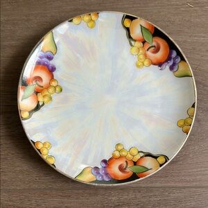 Iridescent NORITAKE Fruit Design Plate